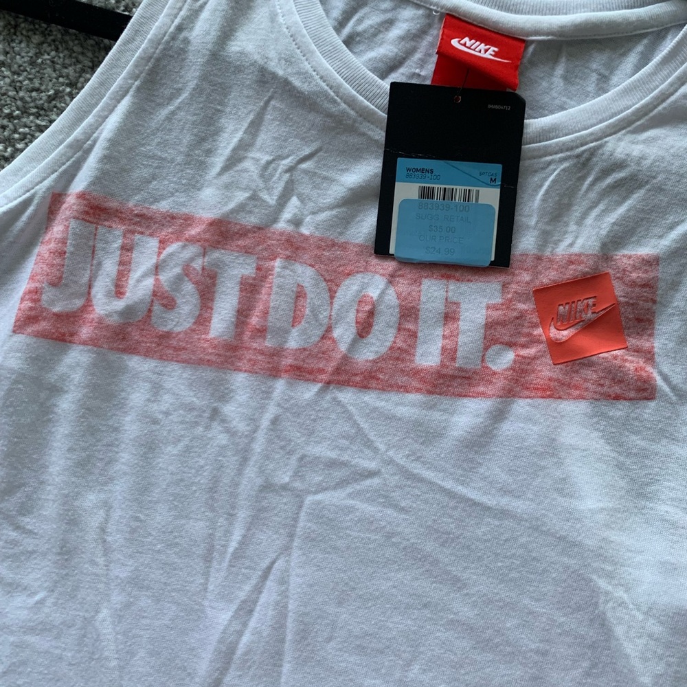 NIKE ‘just Do It’ Logo Crop Top (m)